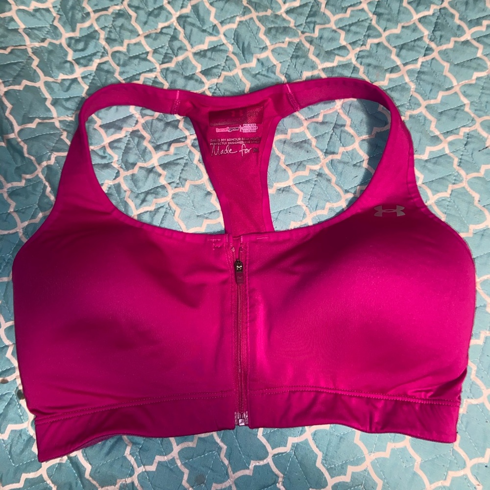 Under Armour sports bra - fuchsia